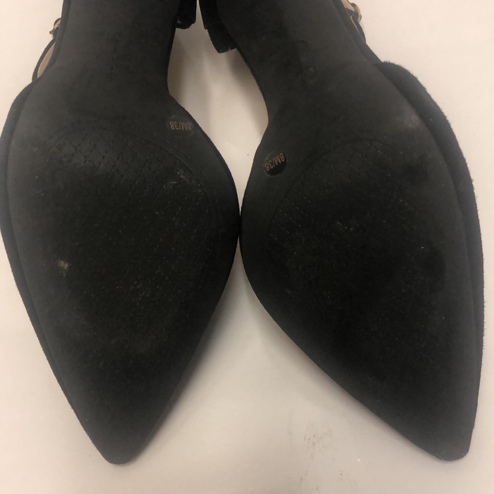 Jessica Simpson Carlette Heel Black Suede pump 8M - Picture 6 of 8